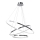 LED Пендел ROTONDA LED/93W/230V матов хром