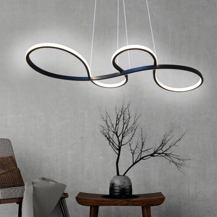 LED Пендел SALSA LED/38W/230V 4000K черен