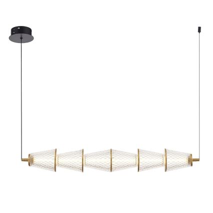 LED Пендел SANSA LED/11W/230V златист/прозрачен