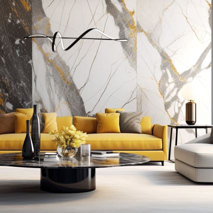 LED Пендел SASH LED/36W/230V черен