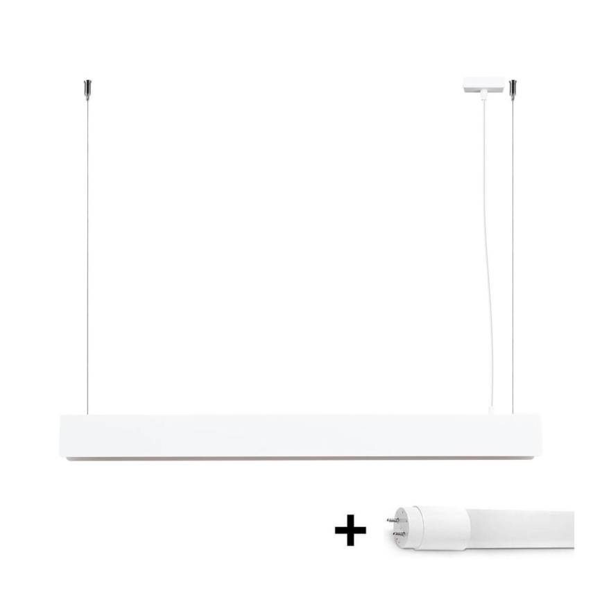 LED Пендел SPARK 1xG13/8,5W/230V бял