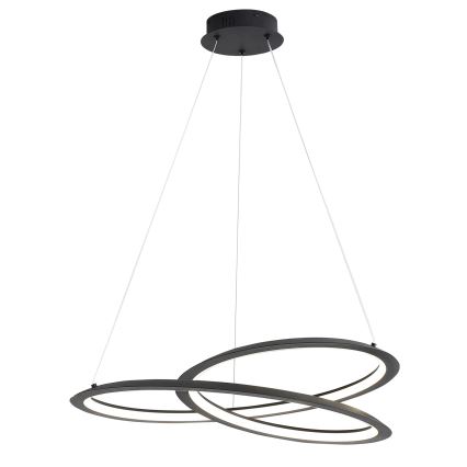 LED Пендел TANGO LED/44W/230V 4000K Ø 60 см черен