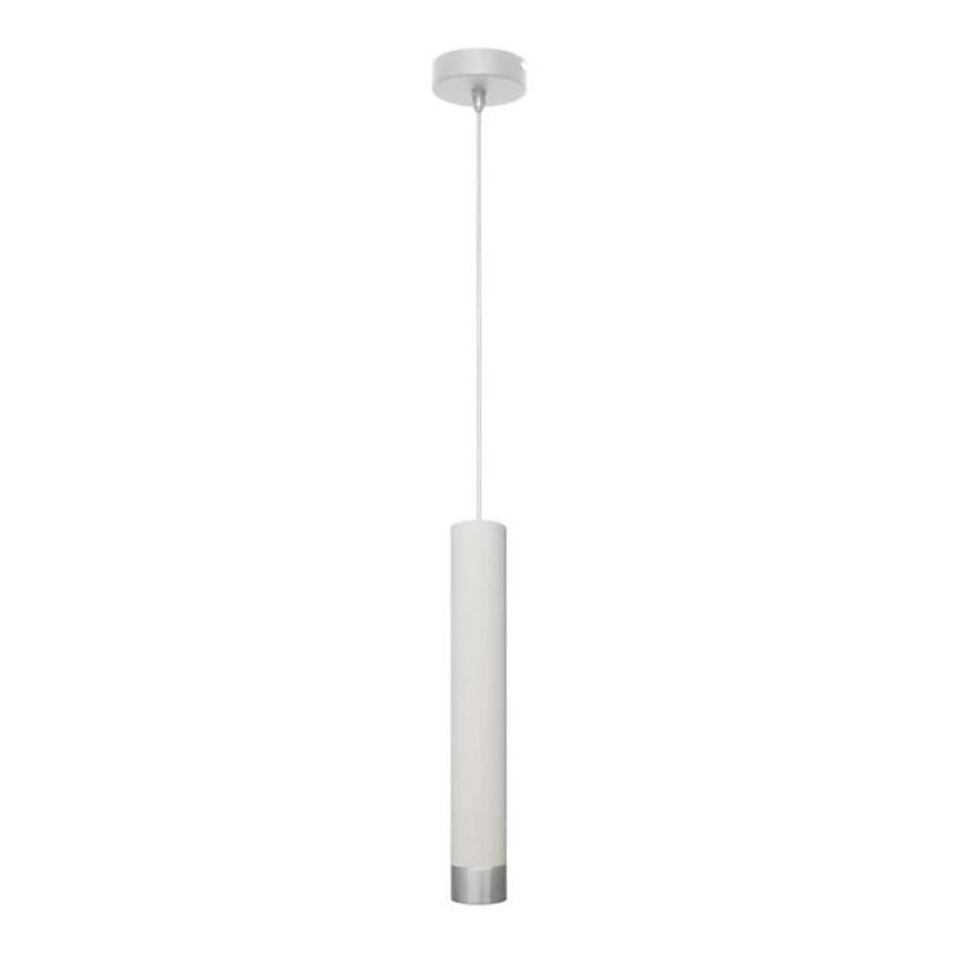 LED Пендел TUBA 1xGU10/4,8W/230V бял/матов хром