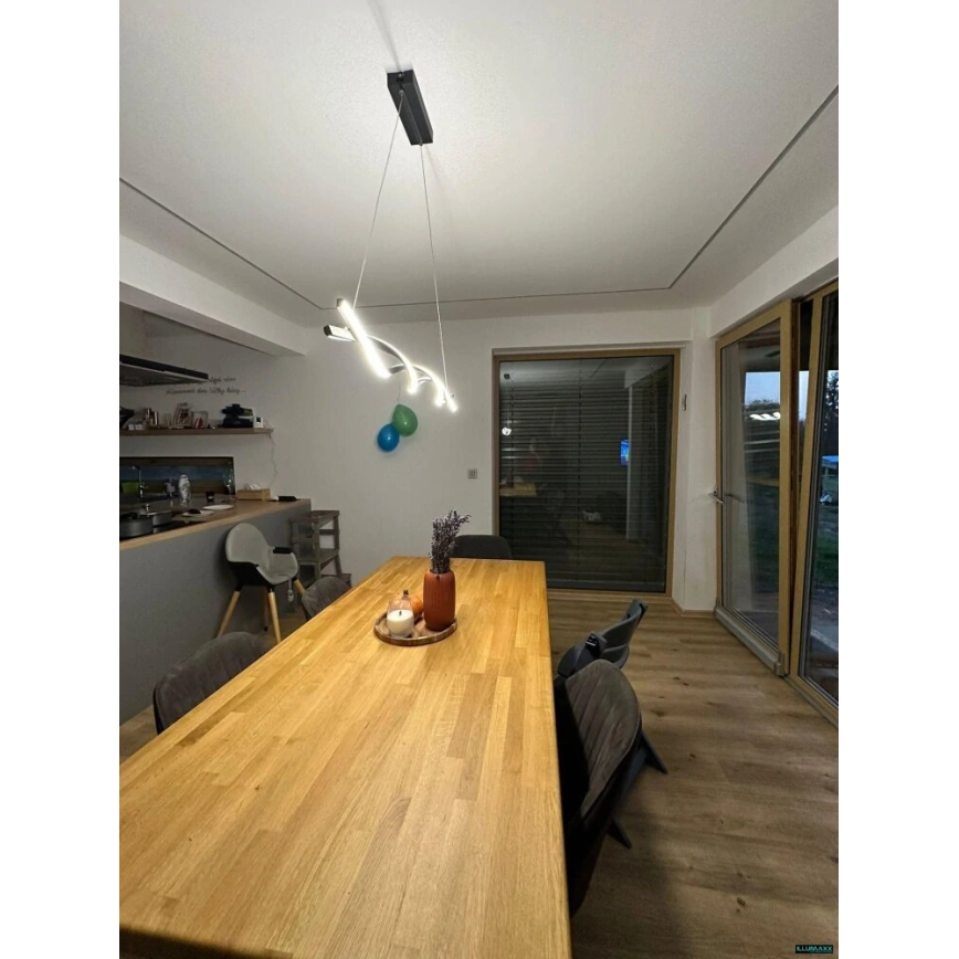 LED Пендел TWIST LED/37W/230V 4000K 120 см златист