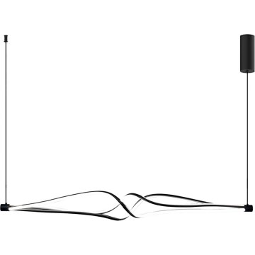 LED Пендел TWISTER LED/56W/230V черен