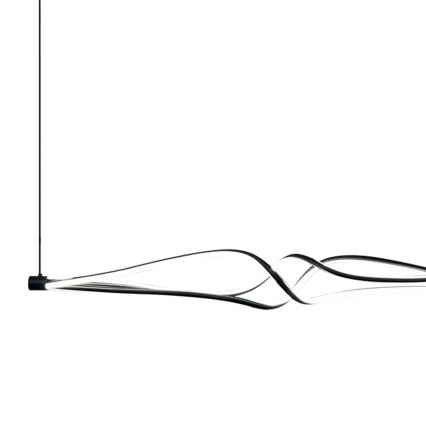 LED Пендел TWISTER LED/56W/230V черен