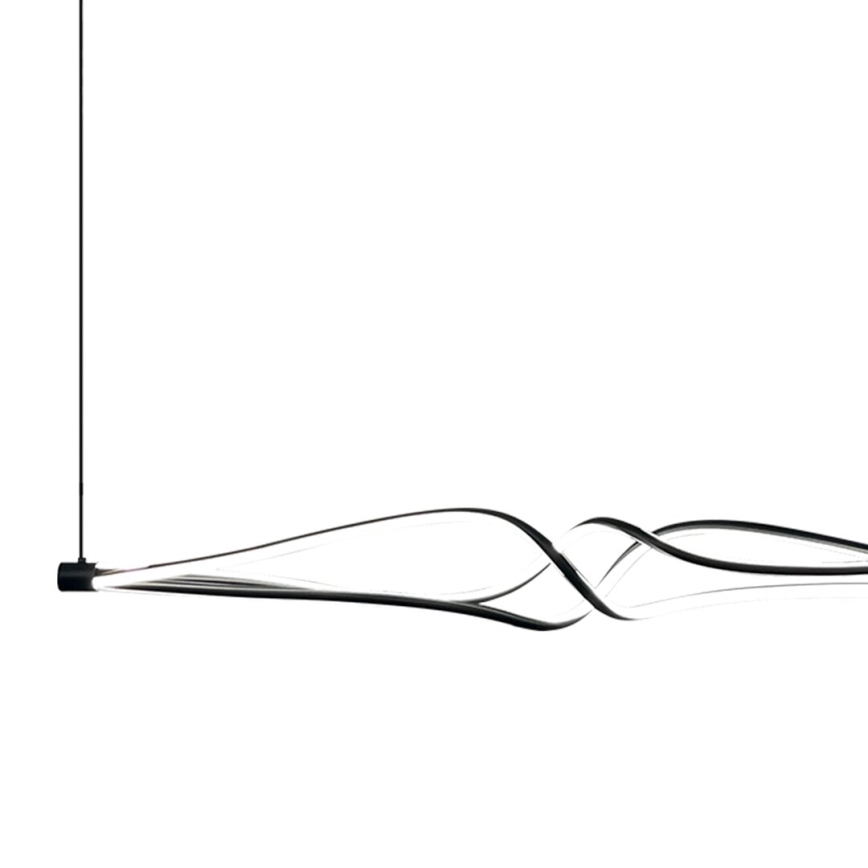 LED Пендел TWISTER LED/56W/230V черен