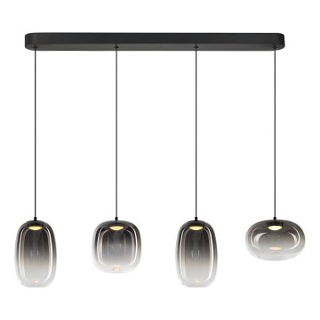 LED Пендел VASO LED/15W/230V черен/опушен