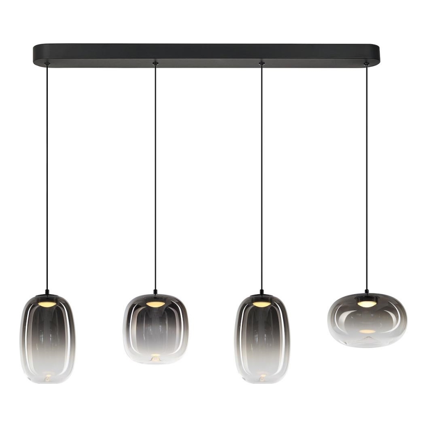 LED Пендел VASO LED/15W/230V черен/опушен