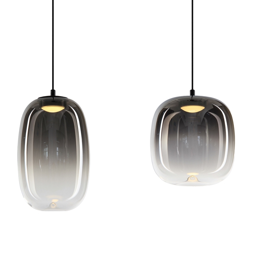 LED Пендел VASO LED/15W/230V черен/опушен