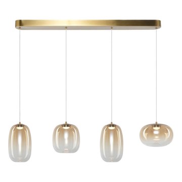 LED Пендел VASO LED/15W/230V златист/опушен
