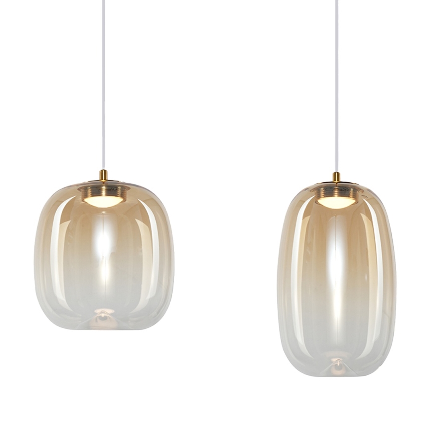 LED Пендел VASO LED/15W/230V златист/опушен