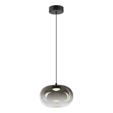 LED Пендел VASO LED/4W/230V Ø 18 см черен/опушен