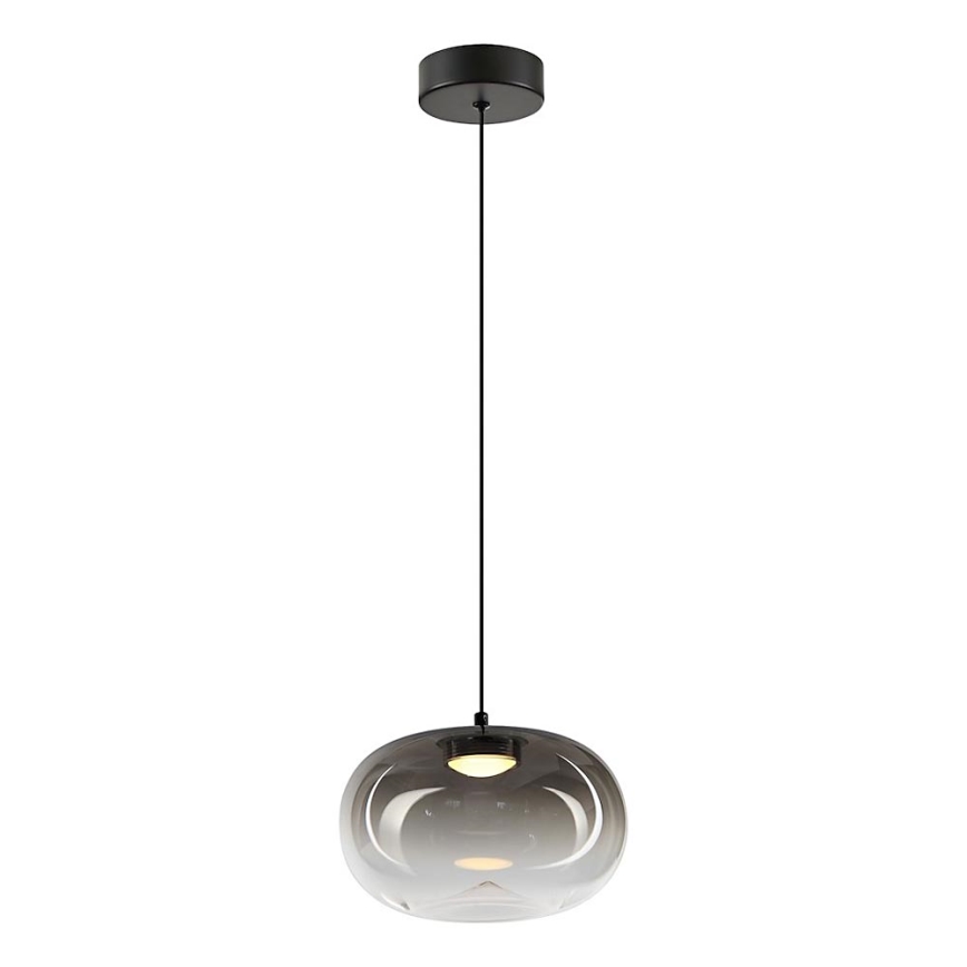 LED Пендел VASO LED/4W/230V Ø 18 см черен/опушен