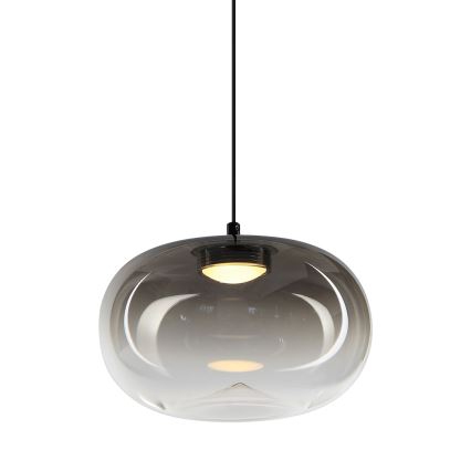 LED Пендел VASO LED/4W/230V Ø 18 см черен/опушен