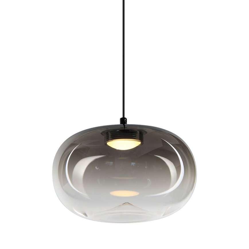 LED Пендел VASO LED/4W/230V Ø 18 см черен/опушен