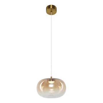 LED Пендел VASO LED/4W/230V Ø 18 см златист/опушен