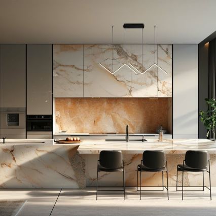 LED Пендел VERTE 2xLED/11W/230V черен