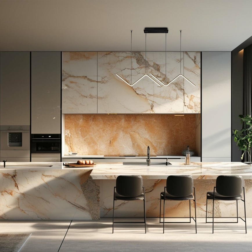 LED Пендел VERTE 2xLED/11W/230V черен