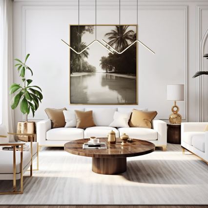 LED Пендел VERTE 2xLED/11W/230V черен