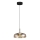 LED Пендел VETRO LED/6W/230V Ø 23 см бежов/черен