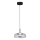 LED Пендел VETRO LED/6W/230V Ø 23 см сив/черен