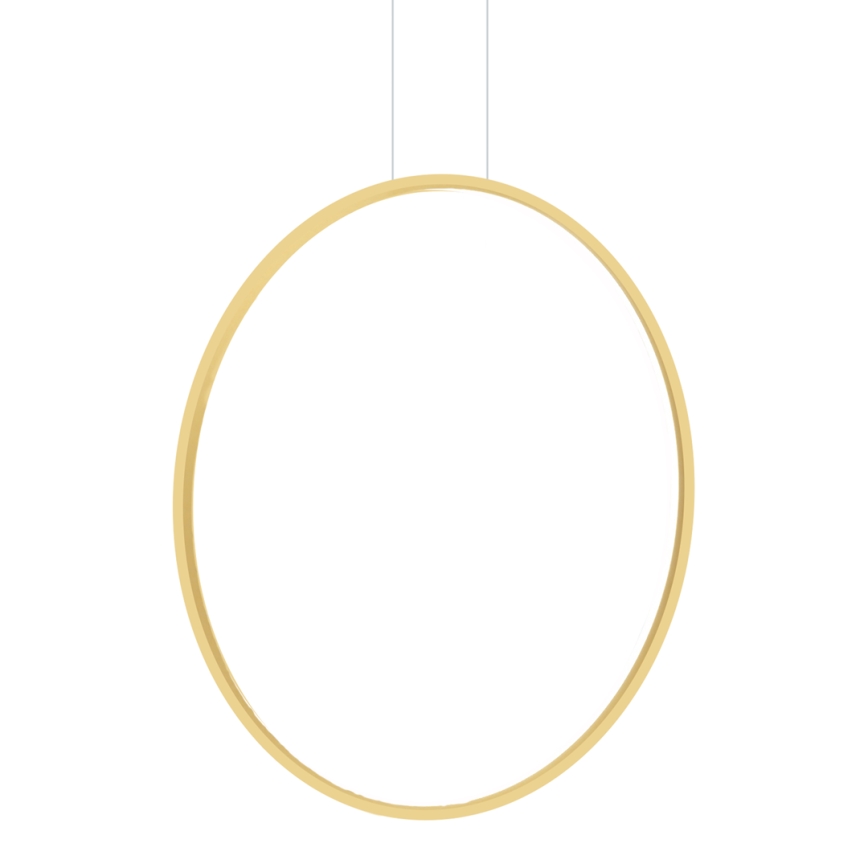 LED Пендел за баня SATURNO LED/46W/230V Ø 80 см IP44 златист