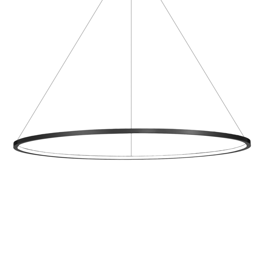 LED Пендел за баня SATURNO LED/57W/230V Ø 100 см IP44 антрацит