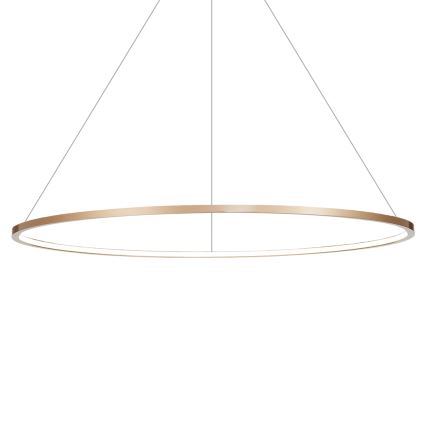 LED Пендел за баня SATURNO LED/65W/230V Ø 120 см IP44 златист