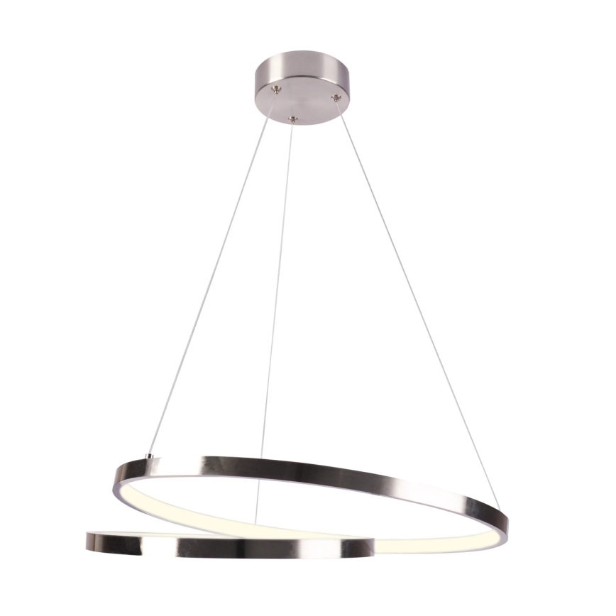 LED Пендел ZEFIRA LED/40W/230V 4000K Ø 50 см лъскав хром