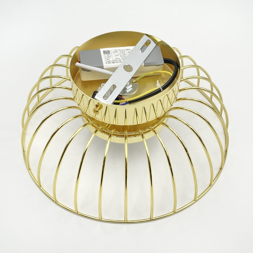 LED плафон BETSY LED/12W/230V Ø 25 см златист