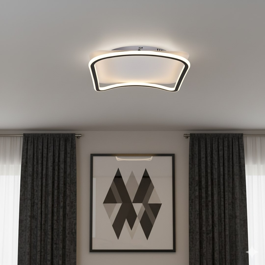 LED плафон CALI LED/30W/230V 40x40 cm черен