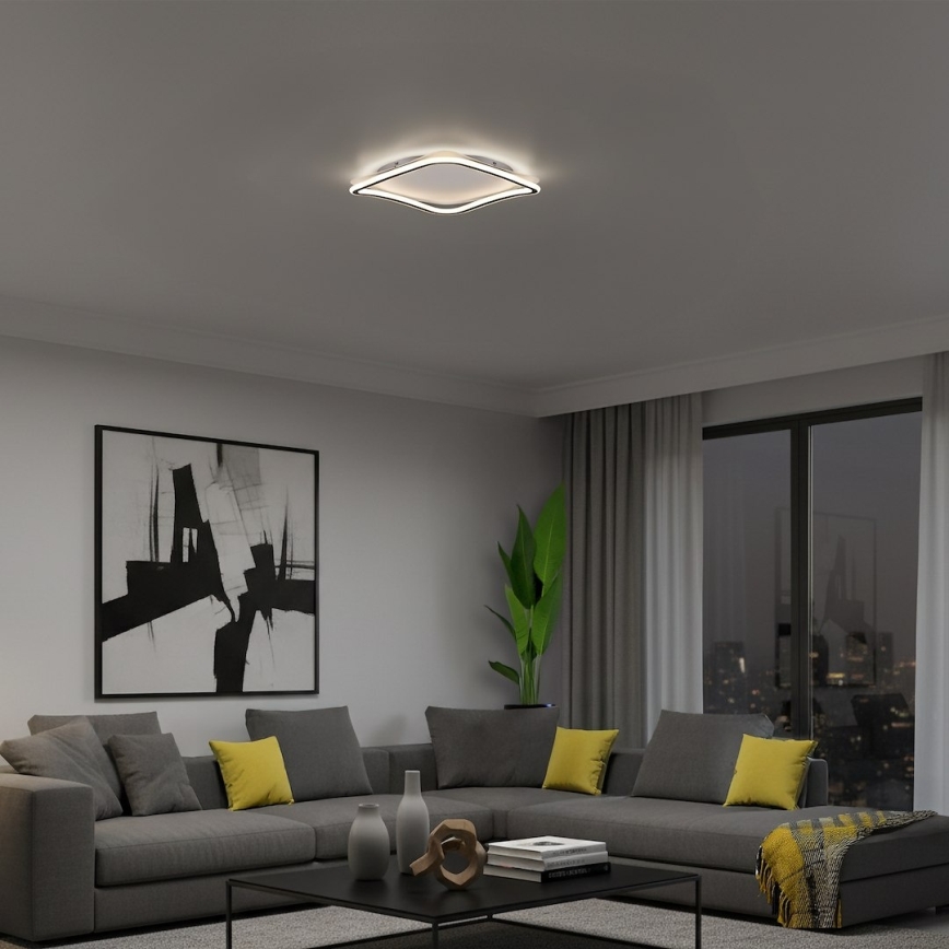 LED плафон CALI LED/30W/230V 40x40 cm черен
