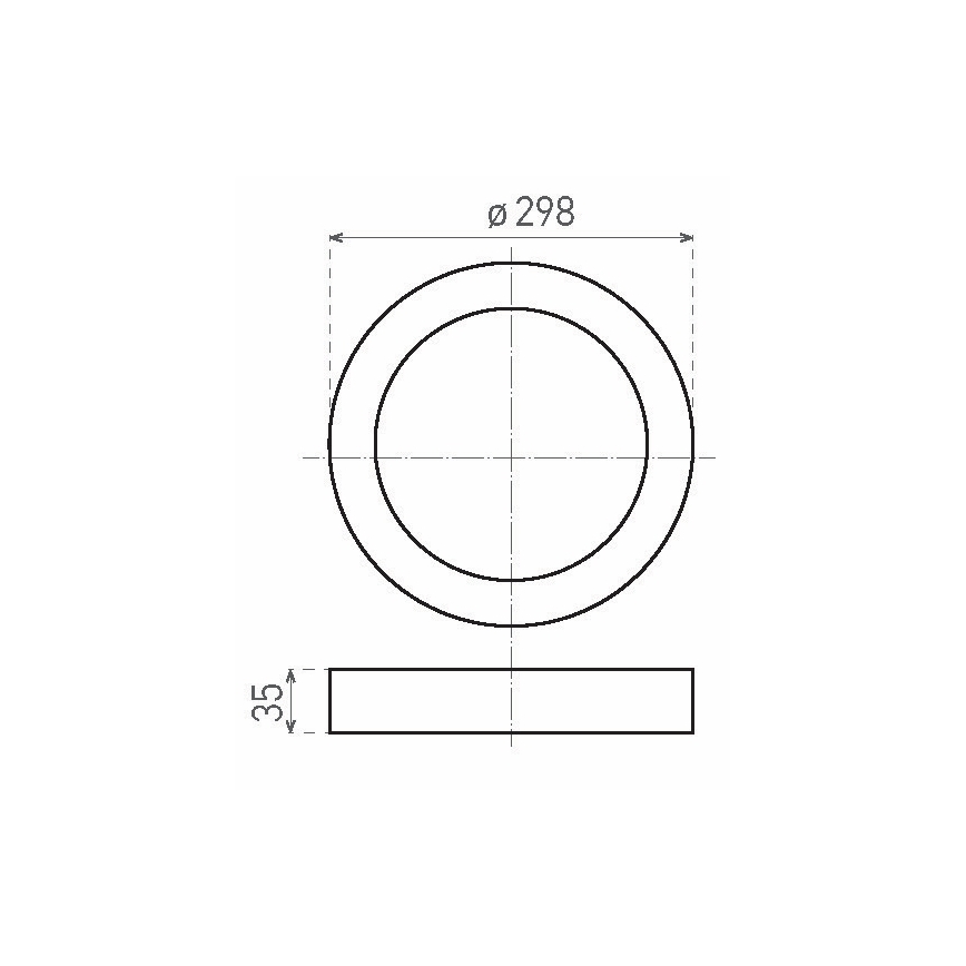 LED Плафон FENIX LED/24W/230V 3800K Ø 29,8 см