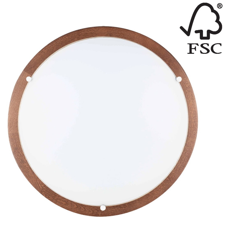 LED Плафон FRIDA LED/18W/230V дъб - FSC сертифициран
