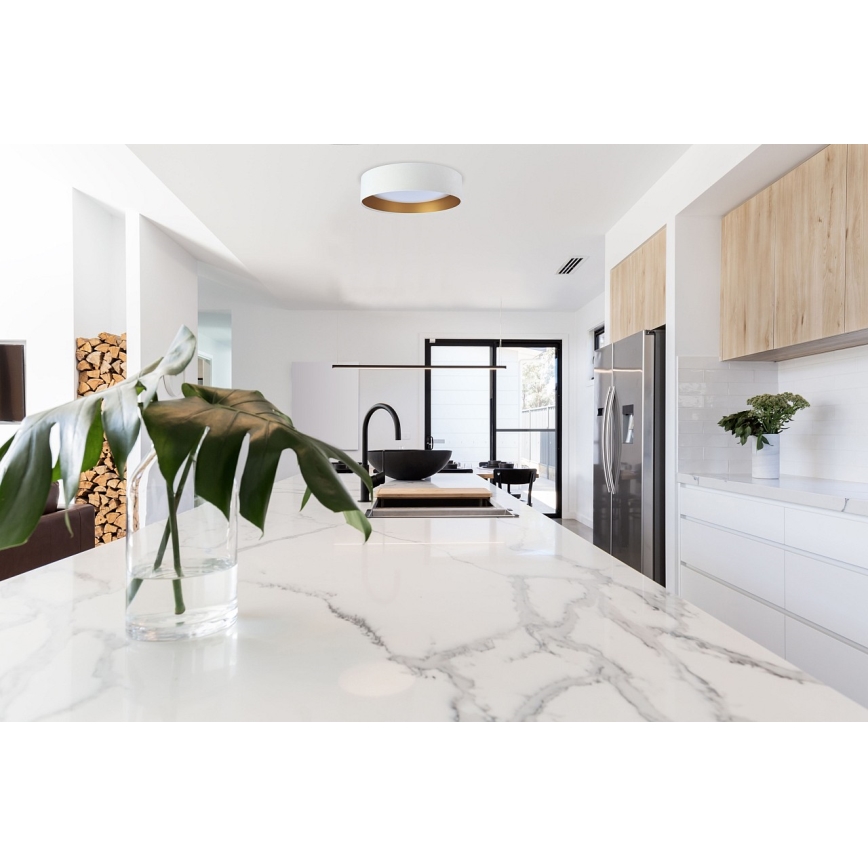 LED таванно осветително тяло GALAXY LED/24W/230V диаметър 44 см бяло/златно