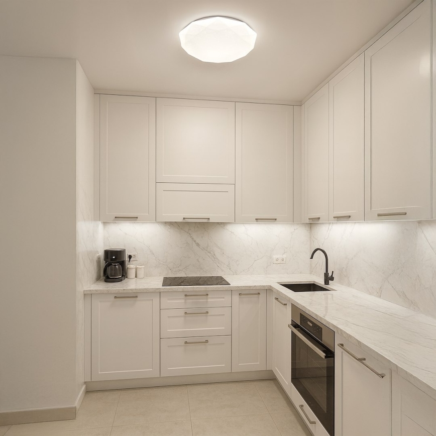 LED димируемо таванно осветително тяло HEX LED/72W/230V 3000-6000K Ø 50 см бяло + дистанционно управление