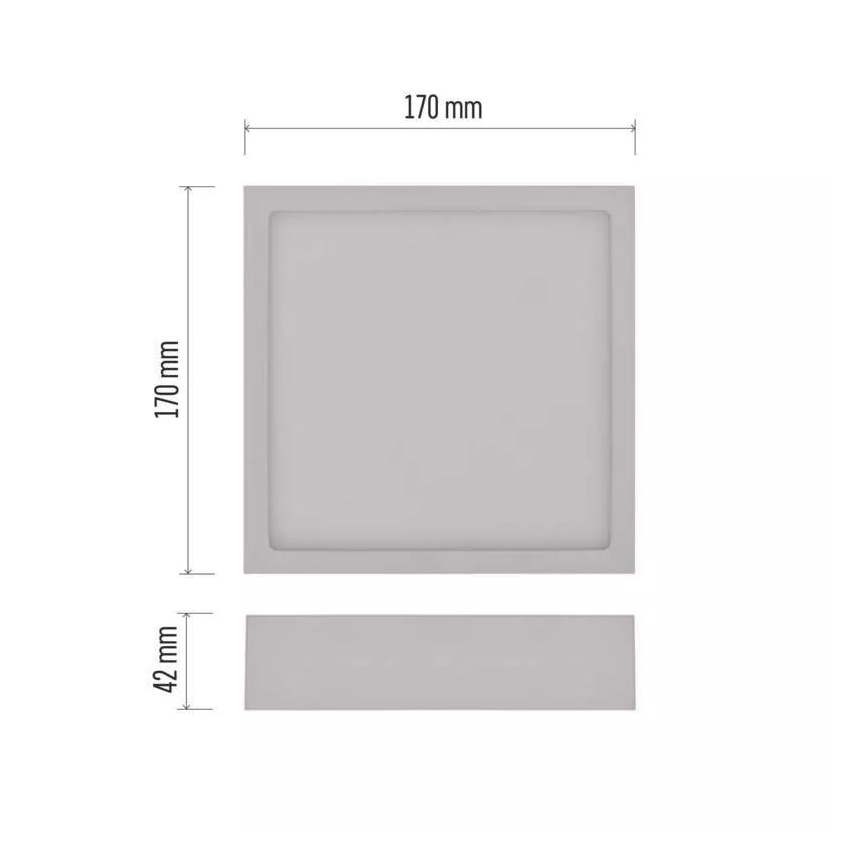 LED Плафон NEXXO LED/12,5W/230V 3000/3500/4000K 17x17 см бял