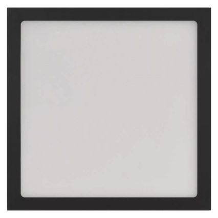 LED Плафон NEXXO LED/12,5W/230V 3000/3500/4000K 17x17 см черен