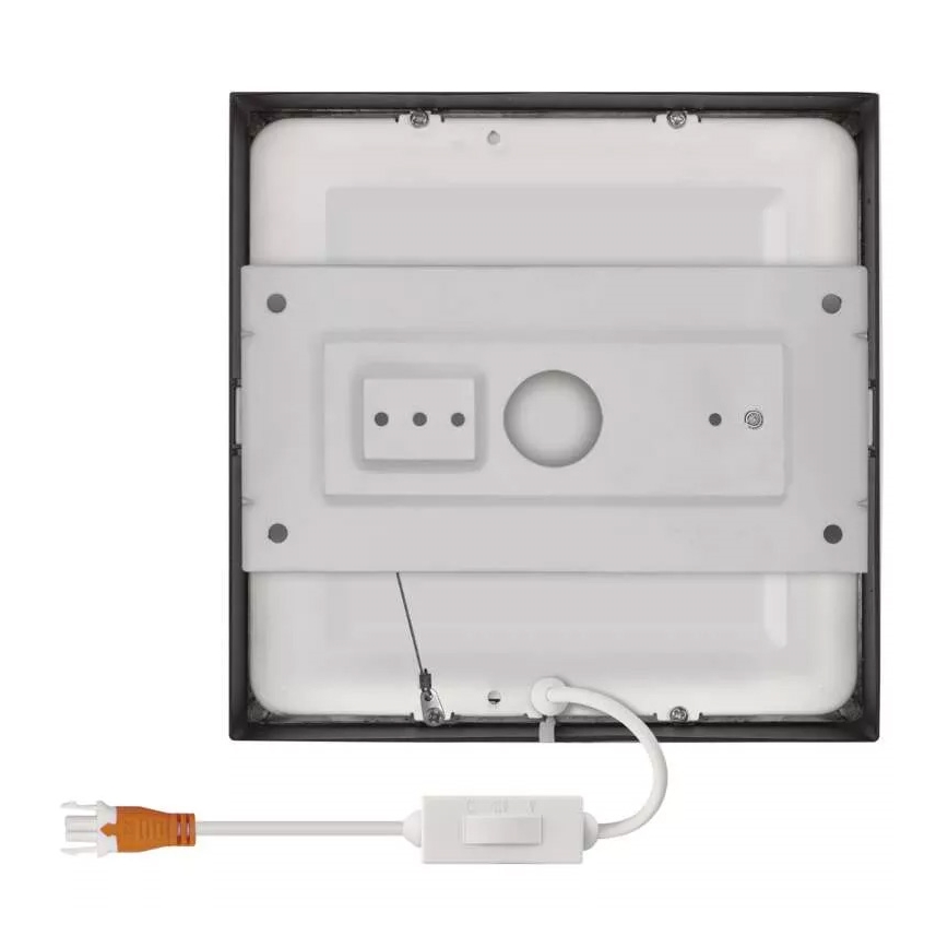 LED Плафон NEXXO LED/12,5W/230V 3000/3500/4000K 17x17 см черен