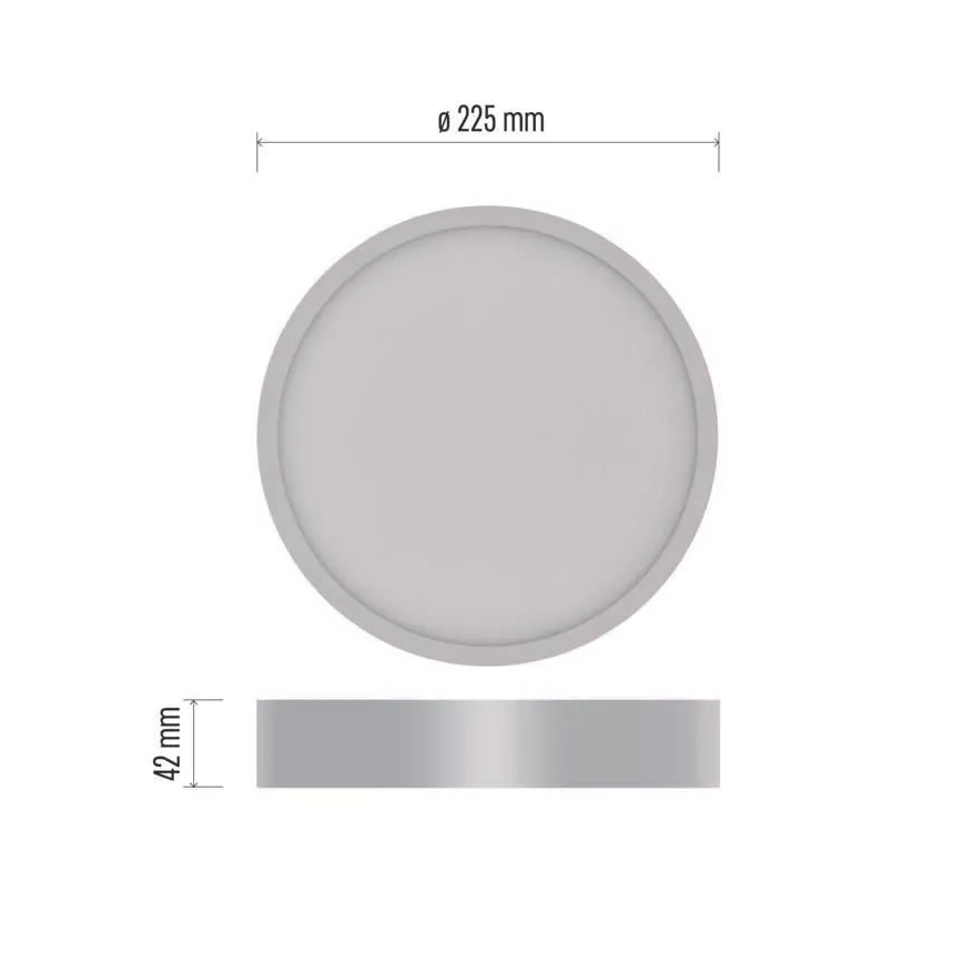 LED Плафон NEXXO LED/21W/230V 3000/3500/4000K Ø 22,5 см бял
