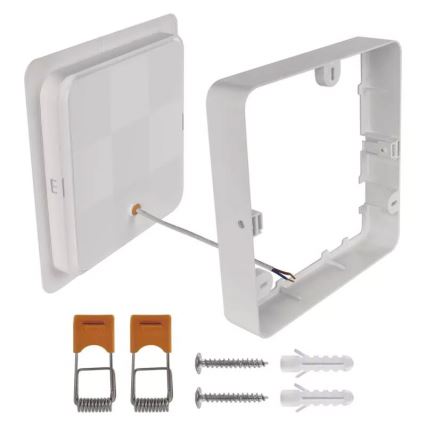 LED Плафон LED/24W/230V 22x22 см бял