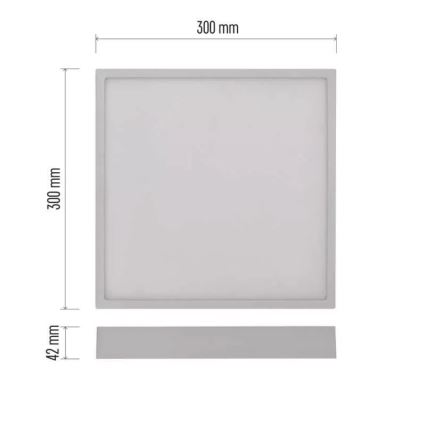 LED Плафон NEXXO LED/28,5W/230V 3000/3500/4000K 30x30 см бял
