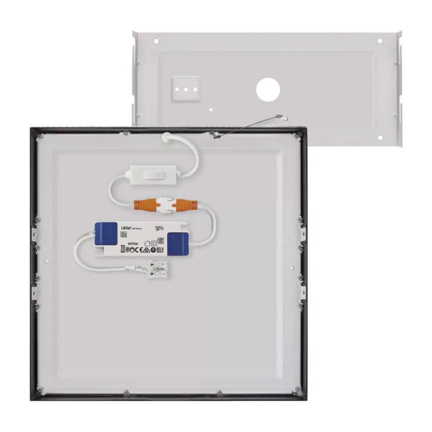 LED Плафон NEXXO LED/28,5W/230V 3000/3500/4000K 30x30 см черен