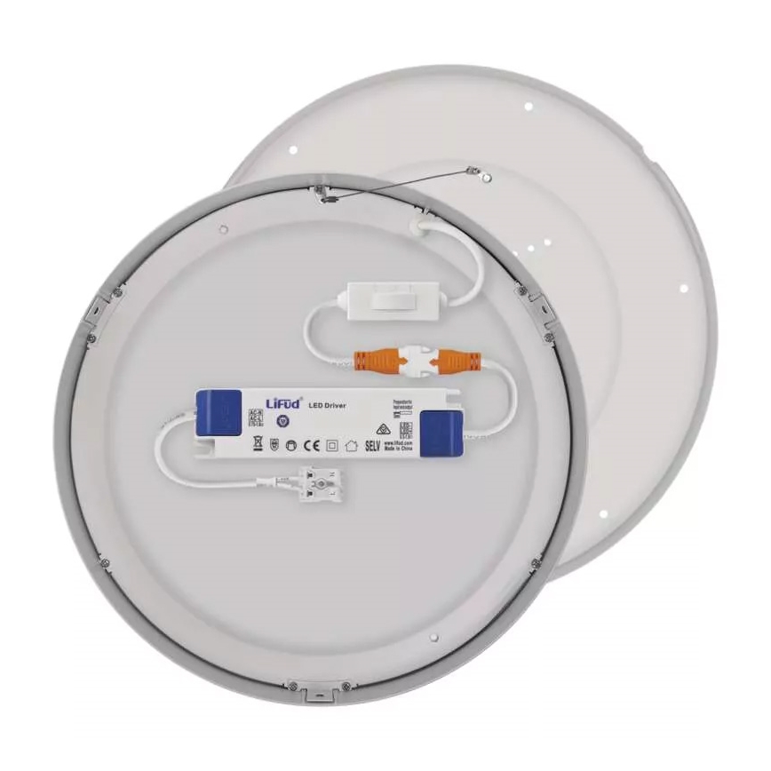 LED Плафон NEXXO LED/28,5W/230V 3000/3500/4000K Ø 30 см бял