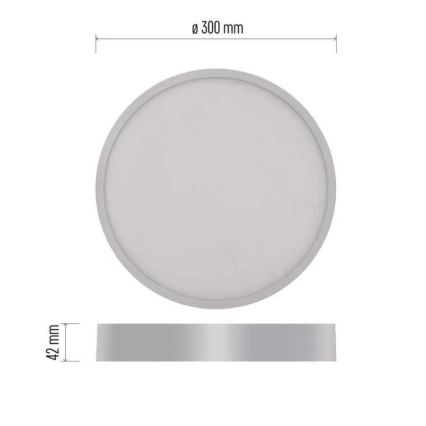 LED Плафон NEXXO LED/28,5W/230V 3000/3500/4000K Ø 30 см бял