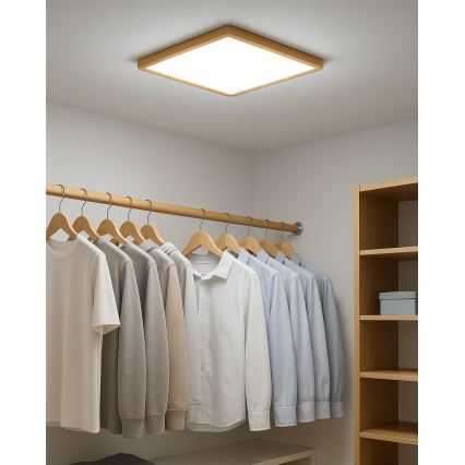 LED плафон LED/32W/230V 3000/4000/6500K 40x40 см бежов
