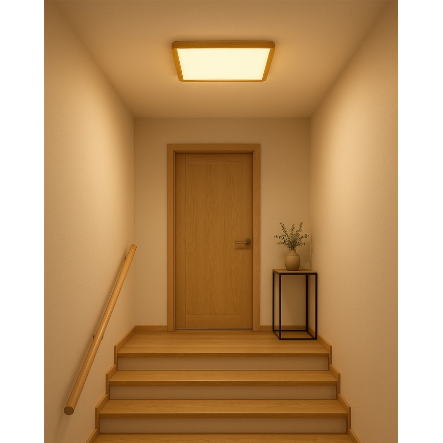 LED плафон LED/32W/230V 3000/4000/6500K 40x40 см бежов