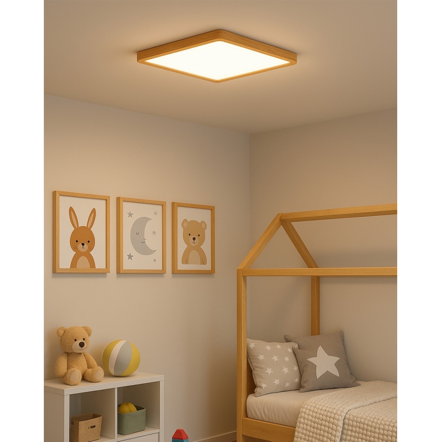 LED плафон LED/32W/230V 3000/4000/6500K 40x40 см бежов