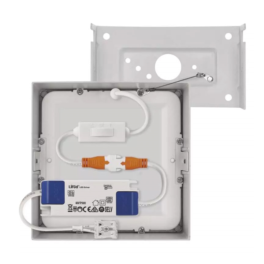 LED Плафон NEXXO LED/7,6W/230V 3000/3500/4000K 12x12 см бял